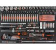 Ombra OMT131STE Набор головок торцевых 1/4", 1/2" DR