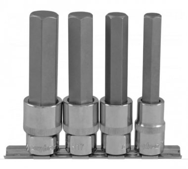 Фотография товара 'Ombra 921204 Набор насадок торцевых 1/2"DR H12-H19, 100 мм, 4 предмета'