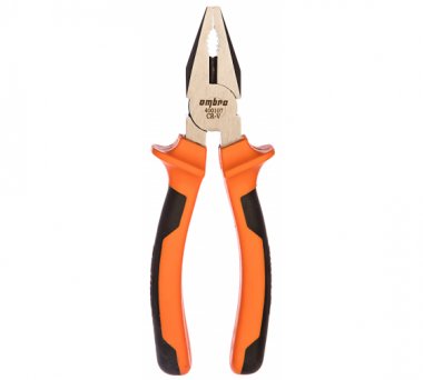 Фотография товара 'Ombra 400107 Пассатижи с двухкомпонентными рукоятками, 180 мм'