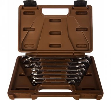 Фотография товара 'Ombra 935007 Набор ключей гаечных комбинированных SNAP GEAR, 8-19 мм'