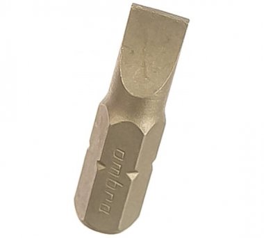 Фотография товара 'Ombra 514560 Вставка-бита 1/4"DR шлицевая, SL6, 25 мм'