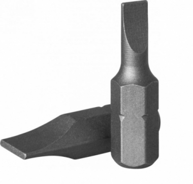 Фотография товара 'Ombra 514555 Вставка-бита 1/4"DR шлицевая, SL5.5, 25 мм'