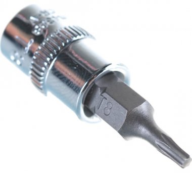 Фотография товара 'Ombra 114308 Насадка торцевая 1/4"DR с вставкой-битой TORX®, T8'