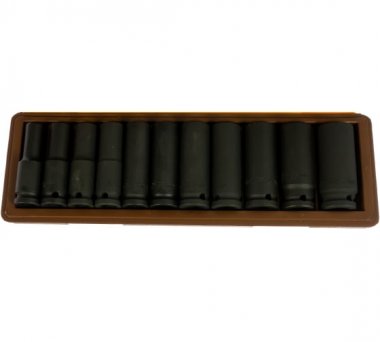 Фотография товара 'Ombra 912511 Набор головок торцевых глубоких 1/2"DR, 10-24 мм, 11 предметов'