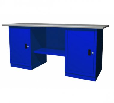 Фотография товара 'Ombra OWB2-11 Верстак с двумя тумбами, тумбы с одной дверцей, 1900х686х820 мм'