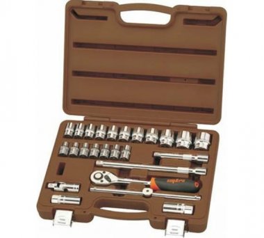 Фотография товара 'Ombra 911225 Набор головок торцевых с аксессуарами 1/2"DR, 8-32 мм, 25 предметов'