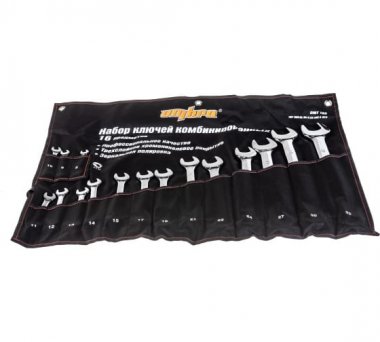 Фотография товара 'Ombra OMT16S Набор ключей гаечных комбинированных в сумке, 8-32 мм'