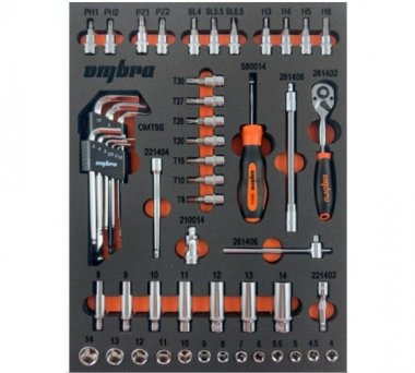Фотография товара 'Ombra OMT54STE Набор головок торцевых 1/4" DR с аксессуарами'