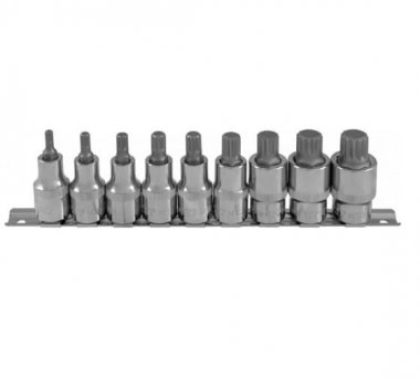 Фотография товара 'Ombra 912779 Набор насадок торцевых 1/2"DR SPLINE M5-M18, 9 предметов'