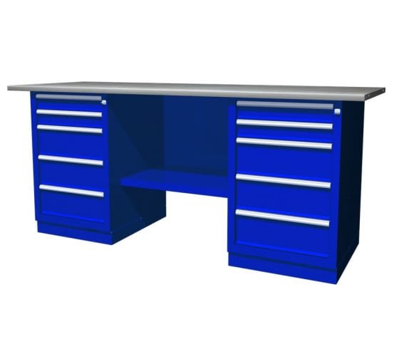 Фотография товара 'Ombra OWB2-55 Верстак с двумя тумбами 1900х686х820 мм'