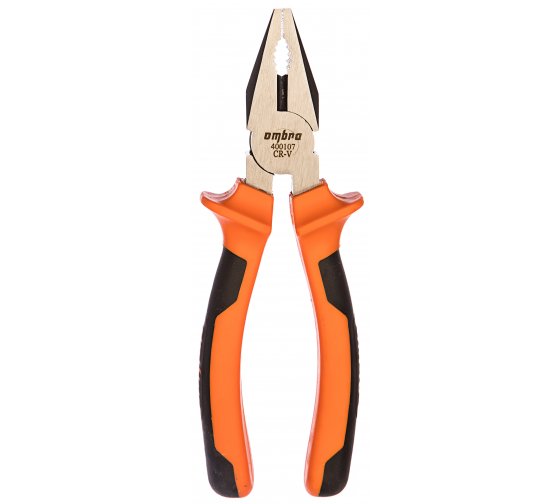 Фотография товара 'Ombra 400107 Пассатижи с двухкомпонентными рукоятками, 180 мм'