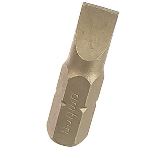 Фотография товара 'Ombra 514560 Вставка-бита 1/4"DR шлицевая, SL6, 25 мм'