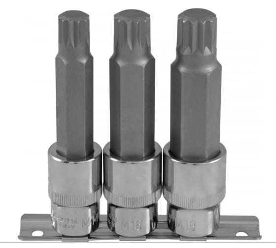 Фотография товара 'Ombra 921703 Набор насадок торцевых 1/2"DR M14-M18, 100 мм, 3 предмета'