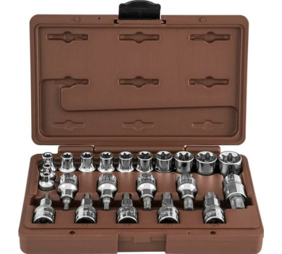 Фотография товара 'Ombra 953222 Набор головок торцевых, внешний TORX®, 22 предмета'