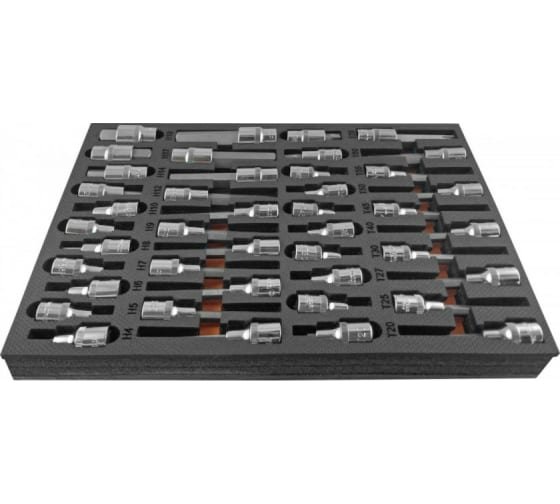 Фотография товара 'Ombra OMT42STE Набор насадок торцевых 1/2" DR со вставками-битами'