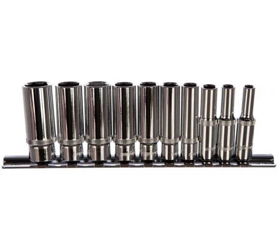 Фотография товара 'Ombra 914110 Набор головок торцевых глубоких 1/4"DR на держателе, 5-14 мм'