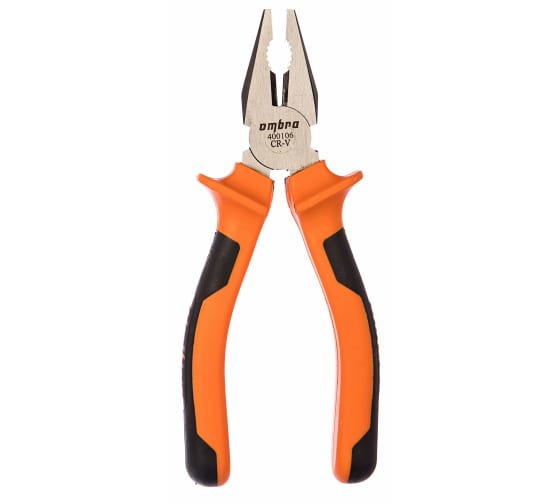 Фотография товара 'Ombra 400106 Пассатижи с двухкомпонентными рукоятками, 160 мм'