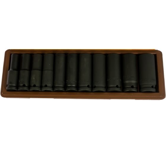 Фотография товара 'Ombra 912511 Набор головок торцевых глубоких 1/2"DR, 10-24 мм, 11 предметов'