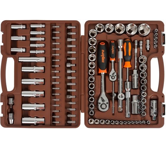 Фотография товара 'Ombra OMT108S Набор инструмента универсальный 1/4", 3/8", и 1/2"DR'