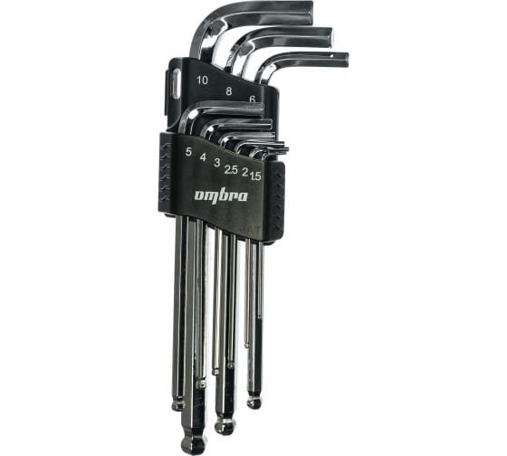Фотография товара 'Ombra OMT9S Набор ключей торцевых шестигранных с шаром, H1.5-10 мм'