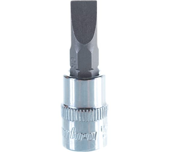 Фотография товара 'Ombra 114565 Насадка торцевая 1/4"DR с вставкой-битой шлицевой, SL6.5'
