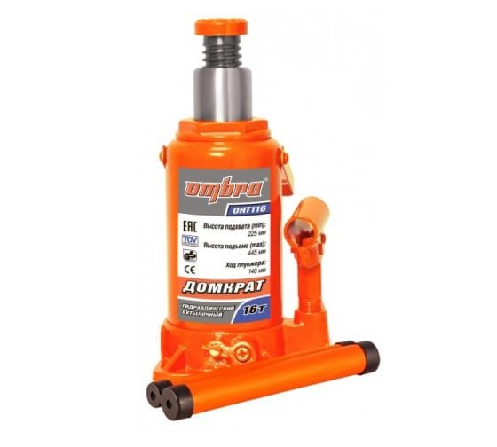 Фотография товара 'Ombra OHT116 Домкрат гидравлический профессиональный 16 т., 225-445 мм'
