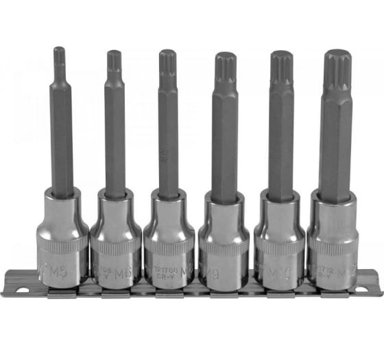 Фотография товара 'Ombra 921706 Набор насадок торцевых 1/2"DR M5-M12, 100 мм, 6 предметов'