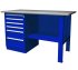 Фотография товара 'Ombra OWB1-60 Верстак с одной тумбой, тумба с 6 ящиками, 1390х686х820 мм'